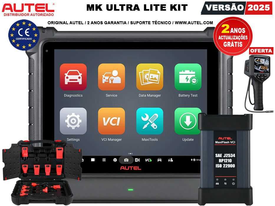 Autel MaxiCOM Ultra Lite KIT Maq Diagnostico +Programação Online(NOVO)