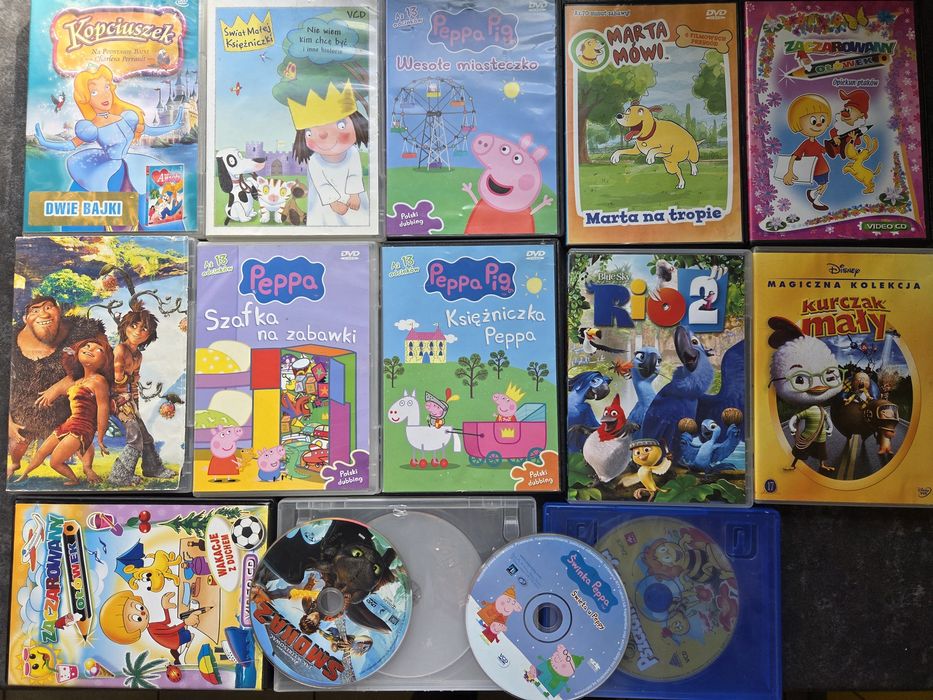 Bajki dvd vcd 18szt