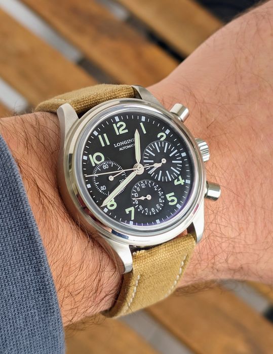 Longines Avigation Big Eye automatic chronograph 41mm,świeżo po serwis