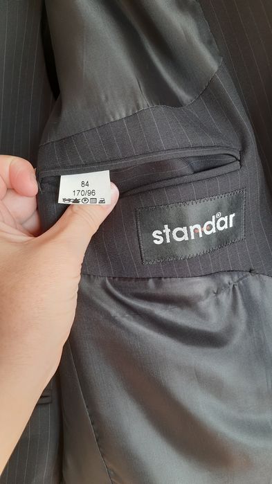 Garnitur męski czarny roz.170/96