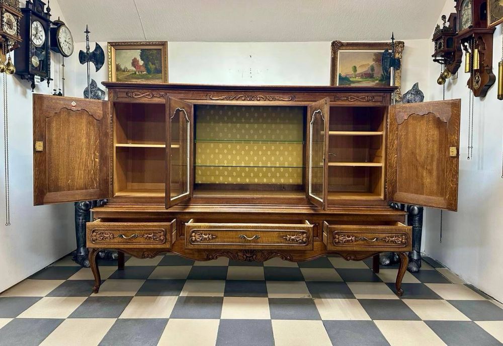 Вітрина сервант Франція дерево витрина дуб 3665