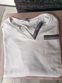 Biała prążkowana bluzka rozmiar uni
