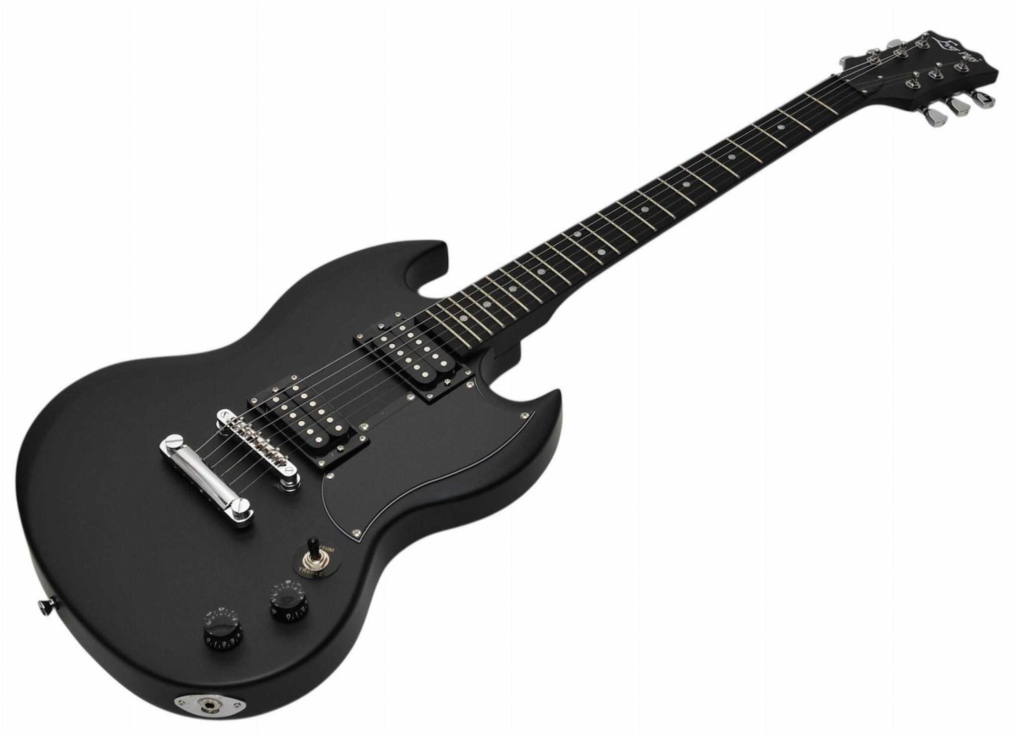 Gitara elektryczna Ever Play SG czarna + wzmacniacz / zestaw XXL