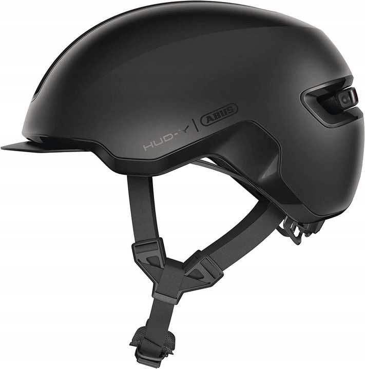 Kask rowerowy miejski ABUS HUD-Y czarny rozmiar S (51-55 cm)