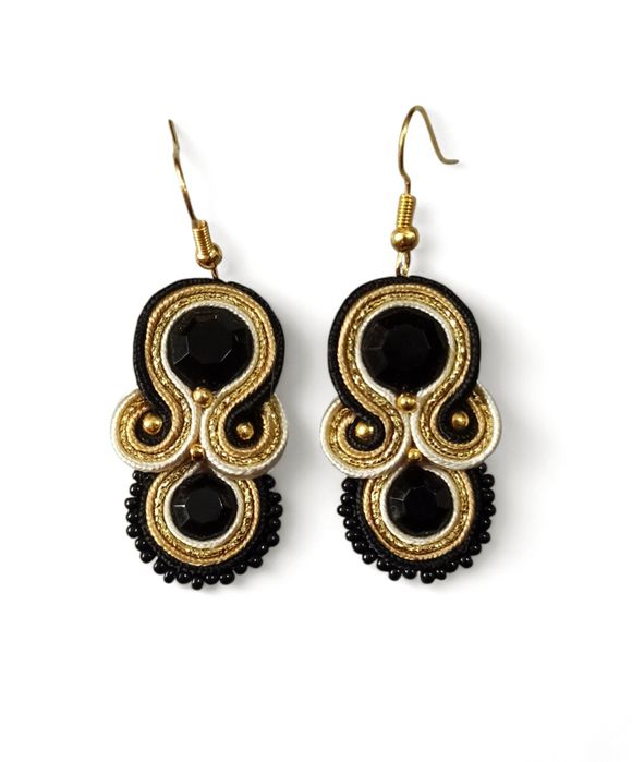 Kolczyki sutasz Nane Sutasz rękodzieło artystyczne