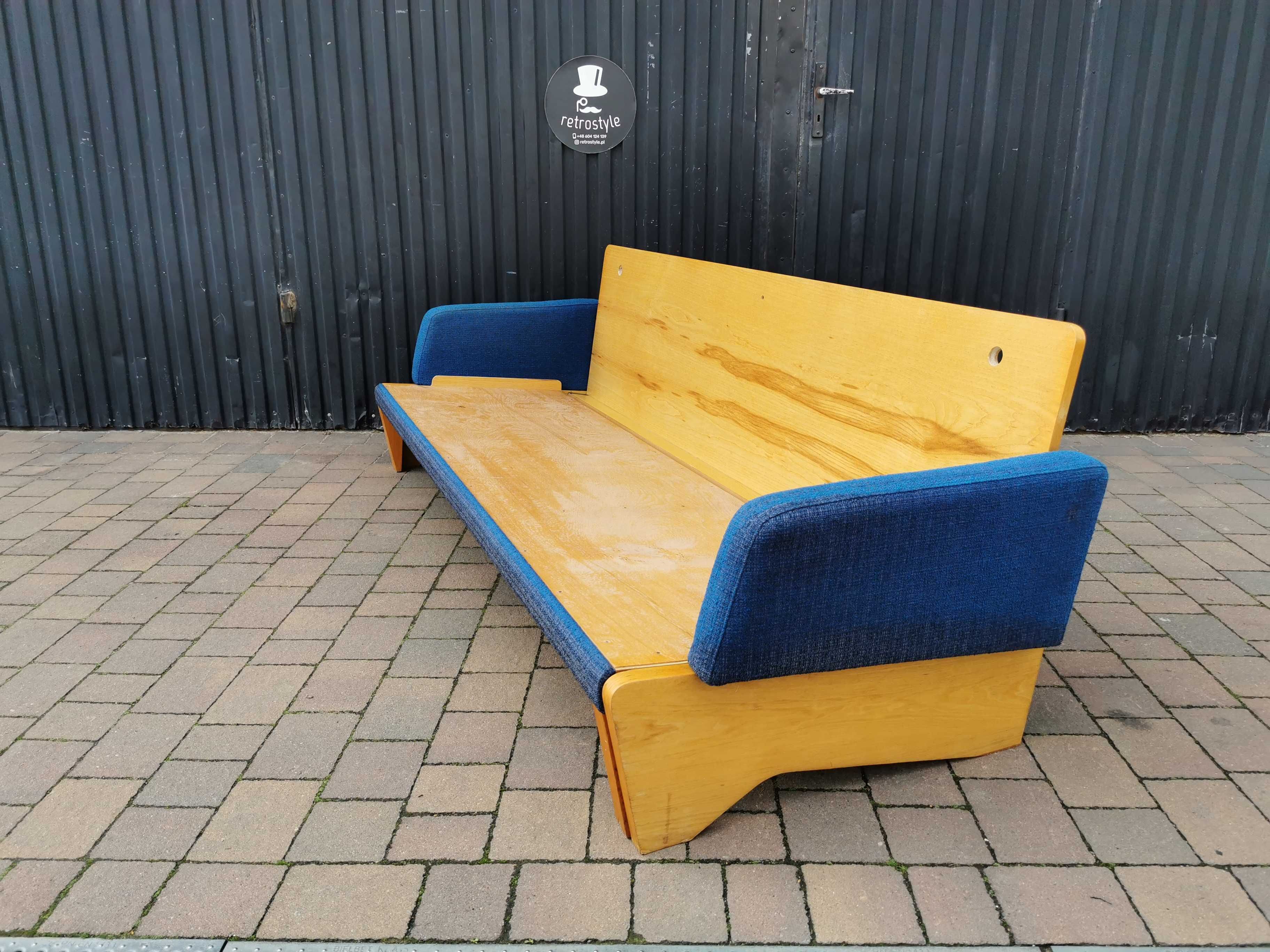 Sofa, kanapa rozsuwana JITONA, Czechosłowacja '60-'70 Design, PRL
