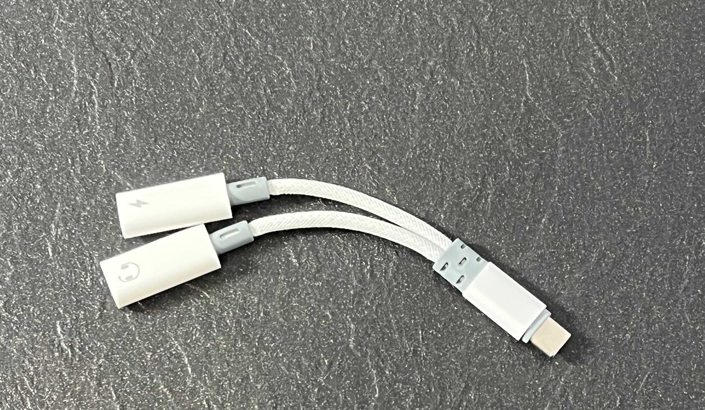 Podwójny adapter USB-C 2 w 1 rozdzielacz słuchawkowy USB-C i ładowarka