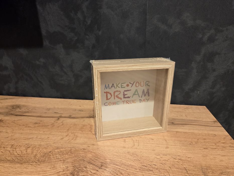 Nowa Drewniana Skarbonka