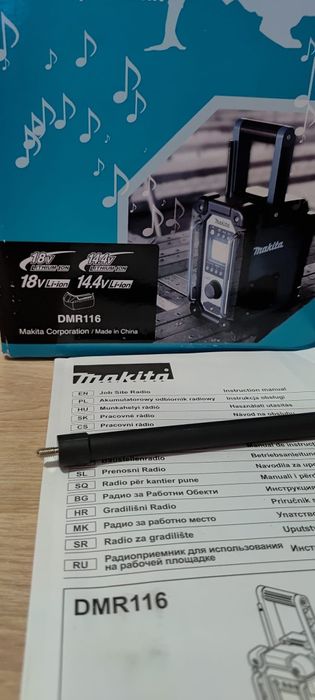 Radio budowlane makita DMR116 jak nowe