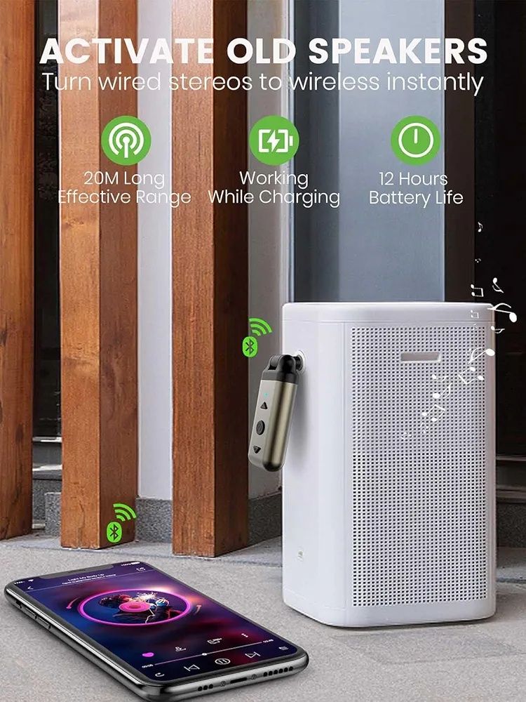 Adapter Bluetooth Aux Air88 do samochodu, odbiornik Bluetooth Aux 5.3