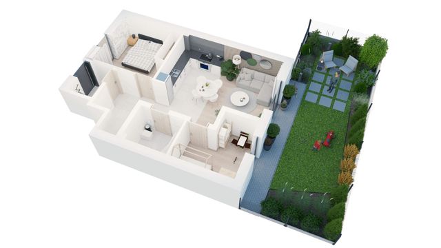 Komfortowy Apartament z ogródkiem w Zielonej Okolicy