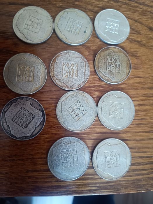 Monety 200zł PRL mapka mapki