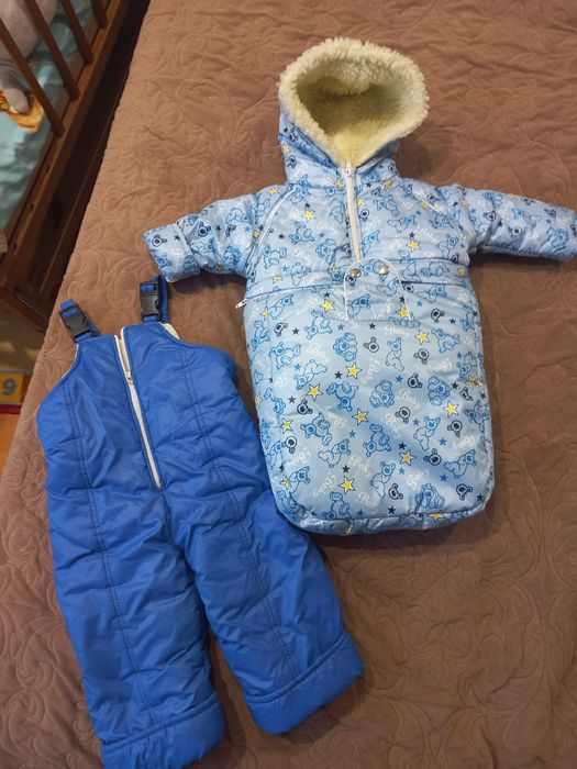 Зимовий комбінезон трансформер конверт куртка комбез 62,64,68,70,74,76