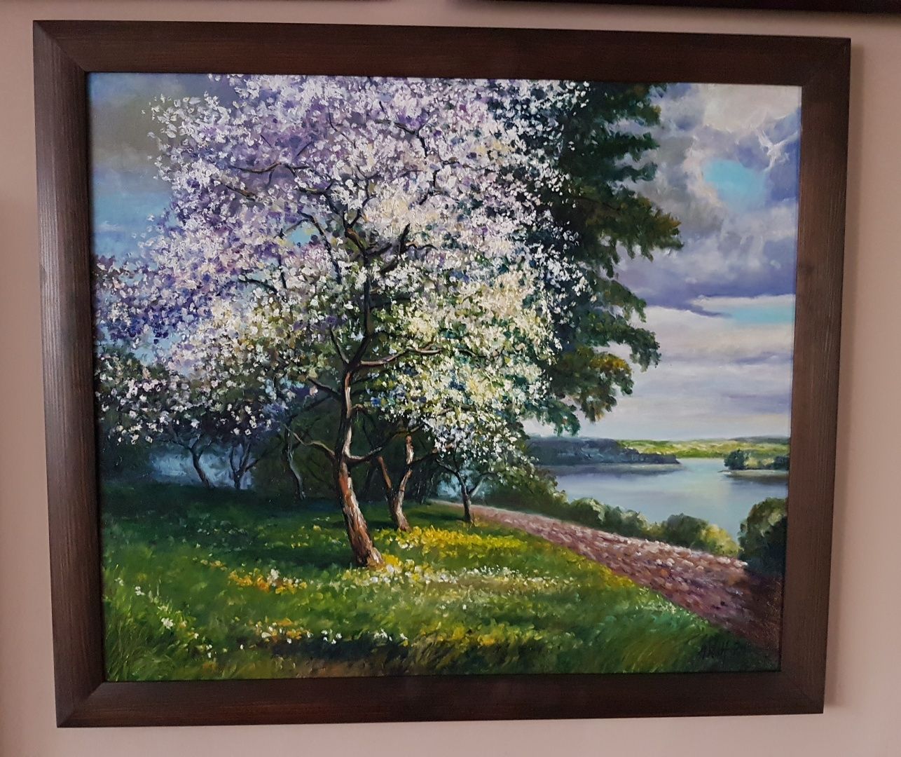 Obraz olejny Wiosna w sadzie