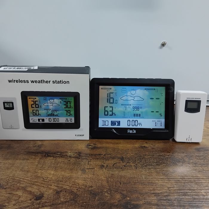 Метеостанція FanJu FJ3365 гігрометр, термометр, барометр із великим ди