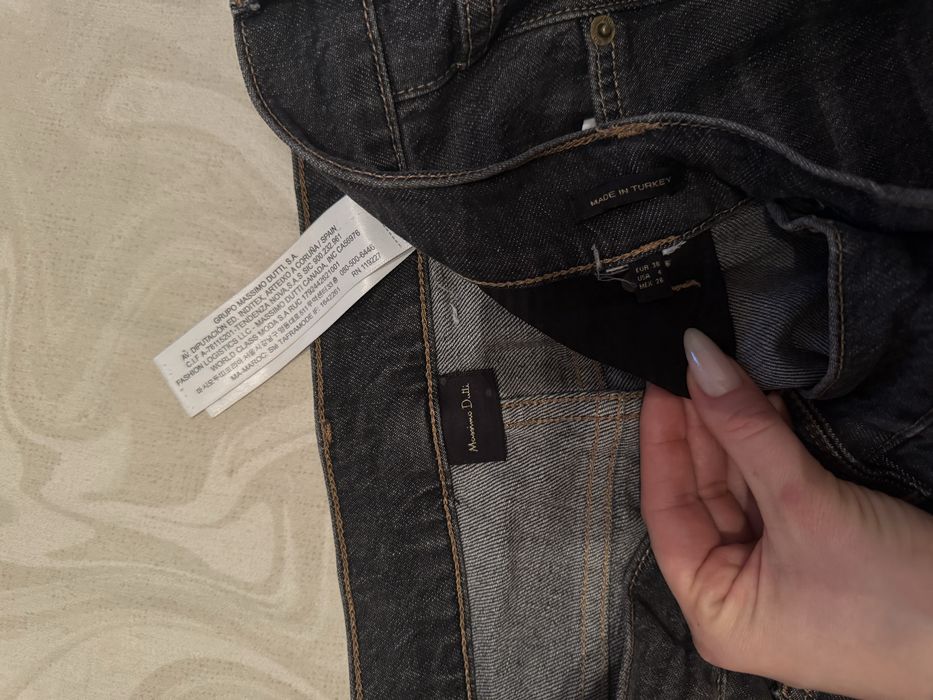 Серые джинсы massimo dutti 44 l m xl
