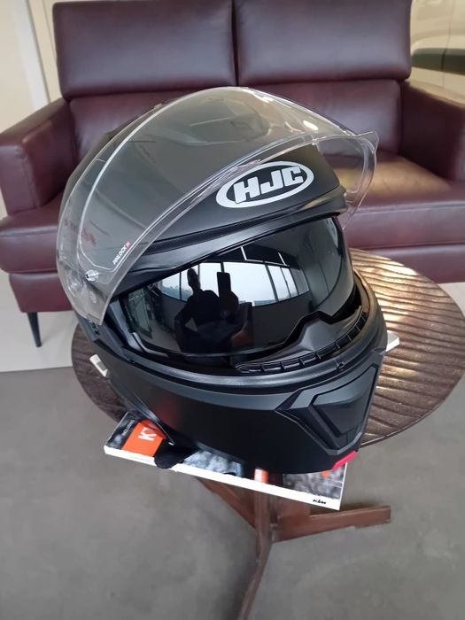 Capacete Moto HJC i91 Matte Black 2025 Pinlock