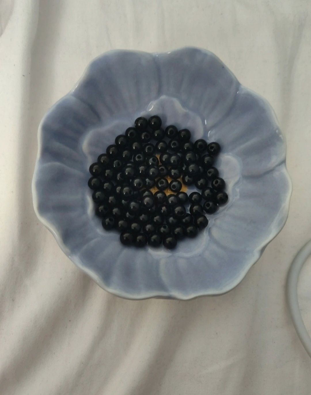 perły czarne 6 mm