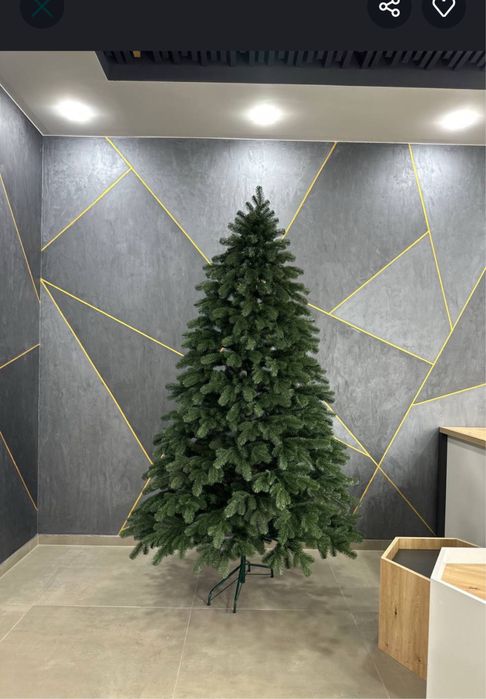 Елка искусственная литая и пвх высокое качество, низкая цена , густые