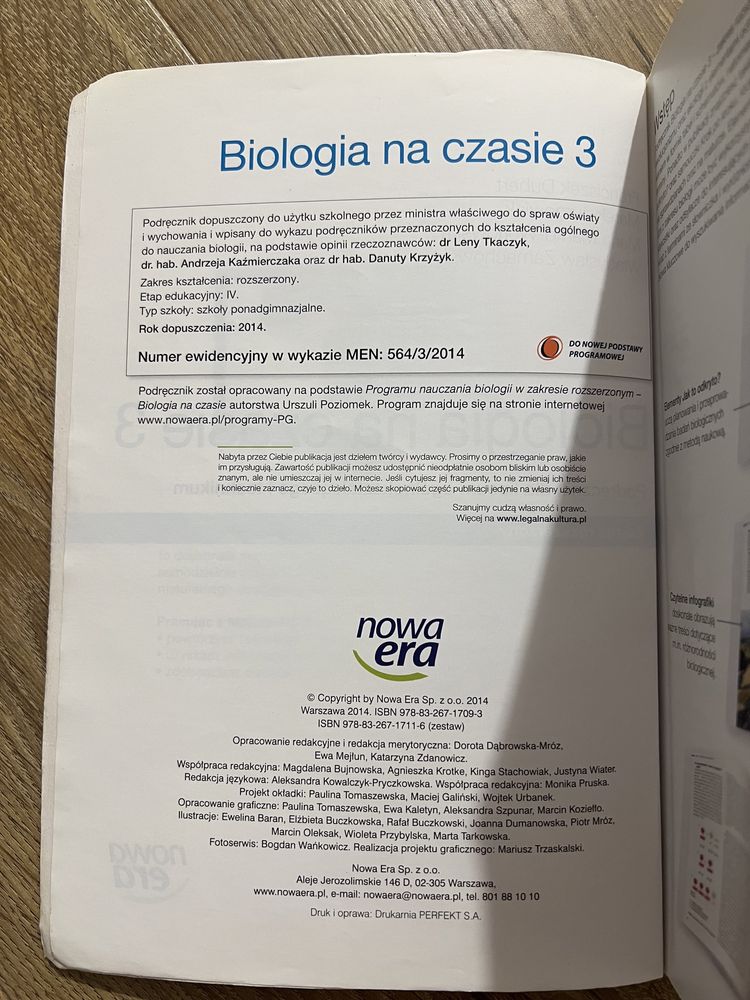 Biologia na czasie 3 nowa era matura