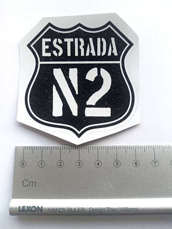 Autocolante Vinil Estrada Nacional N2 Yamaha Vespa Kawasaki Honda