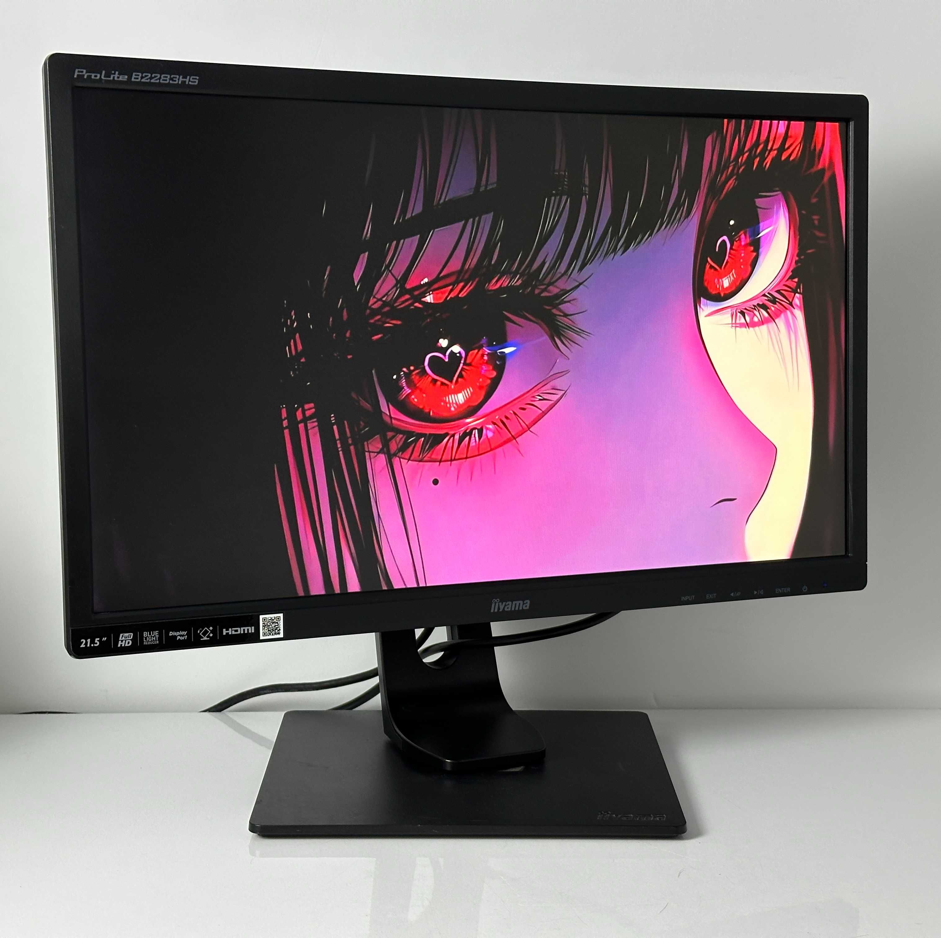 Gamingowy Monitor iiYama B2283HS FHD 21" 75Hz HMDI DisplayPort +zestaw