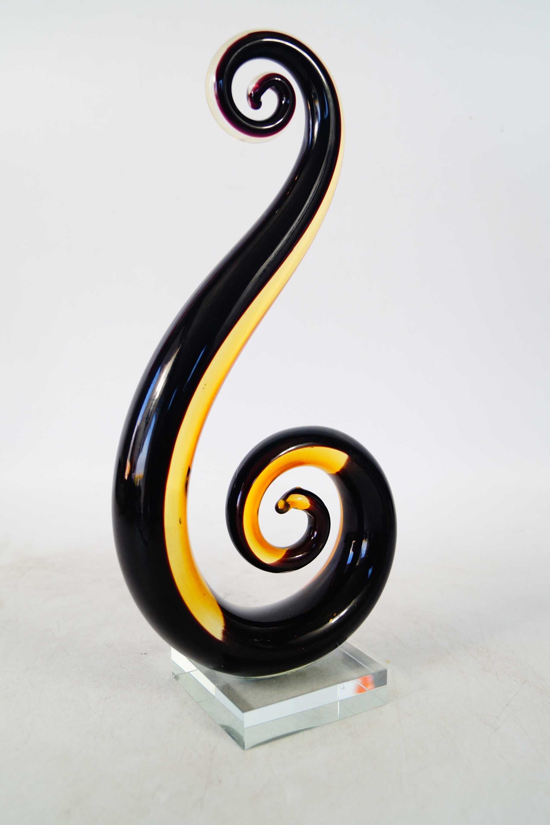 Szkło murano style dekor zawijas 8 figurka
