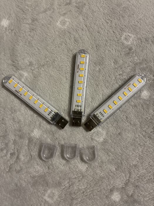 Лампочки, светодиоды, светильники USB на 8 светодиодов