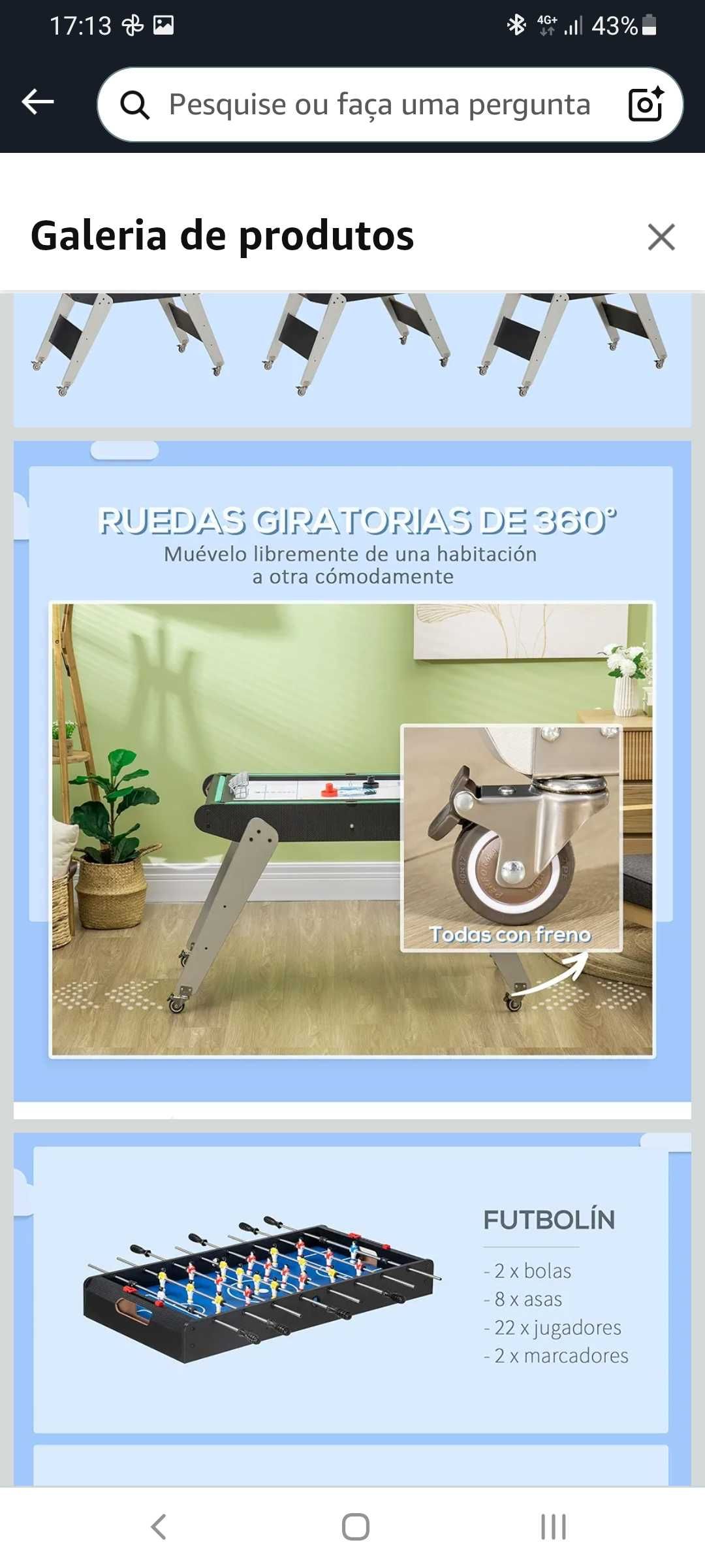 Mesa Multijogos para crianças | 6 em 1