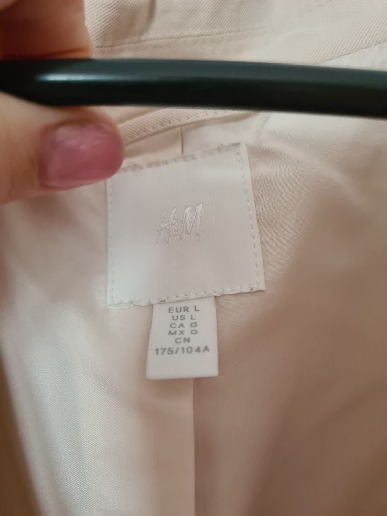 Piękna modna kremowa marynarka szeroka luźna oversize XL XXL