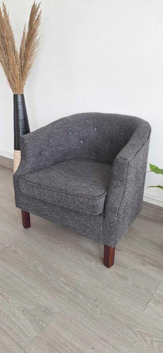 Banco poltrona cinza