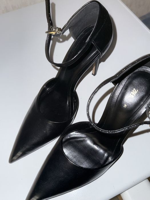 Лодочки Zara черные, 41 размер