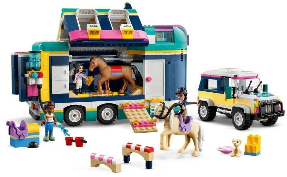 Zestaw LEGO Friends 41722 Przyczepa na wystawę koni