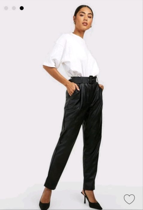 Брюки экокожа Boohoo 50-52/XL
