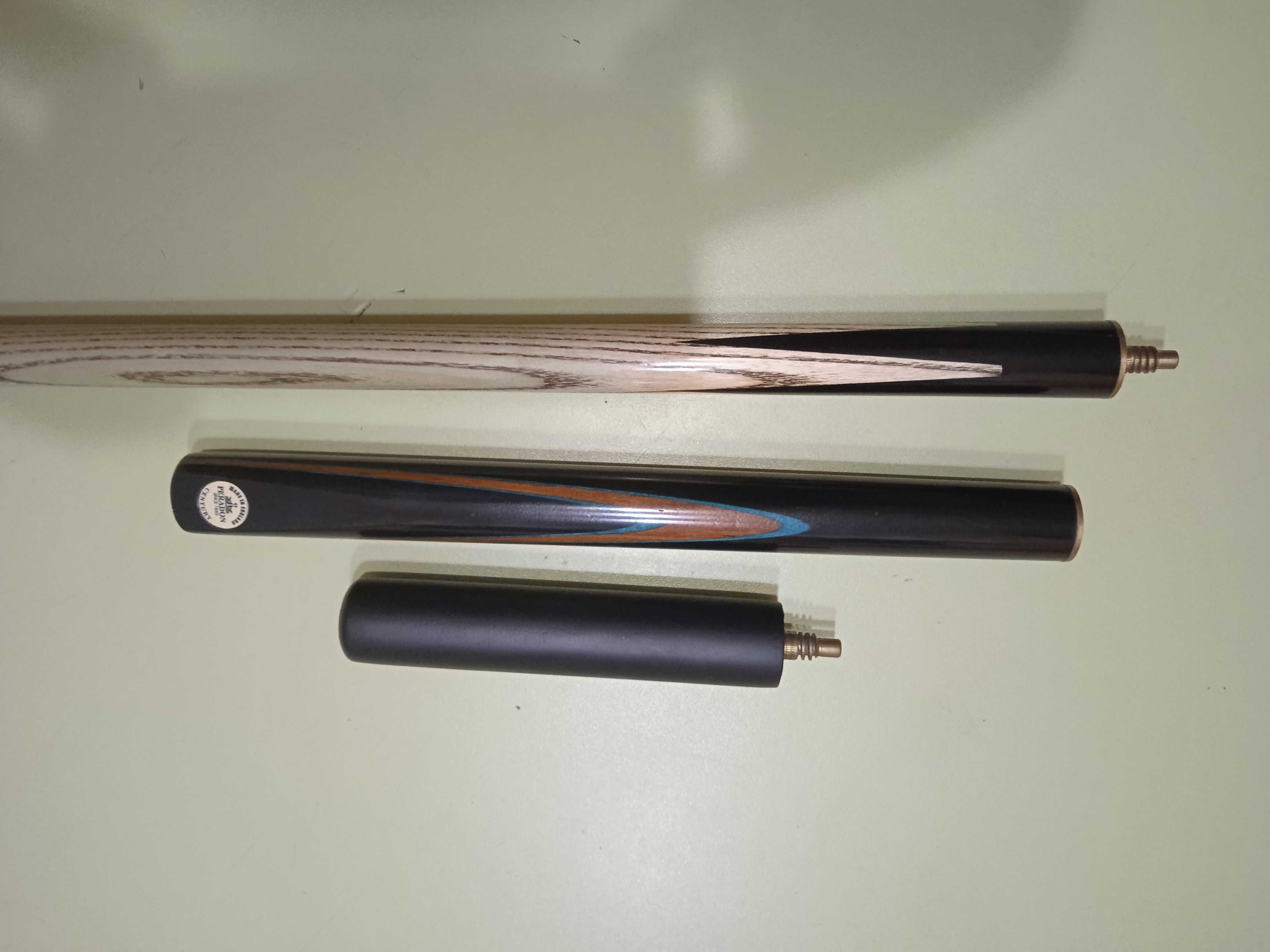 Profesjonalny kij do snookera jesion 3/4  PERADON 30,5x116,5  147 cm