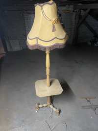 Lampa stojąca ze stolikiem PRL