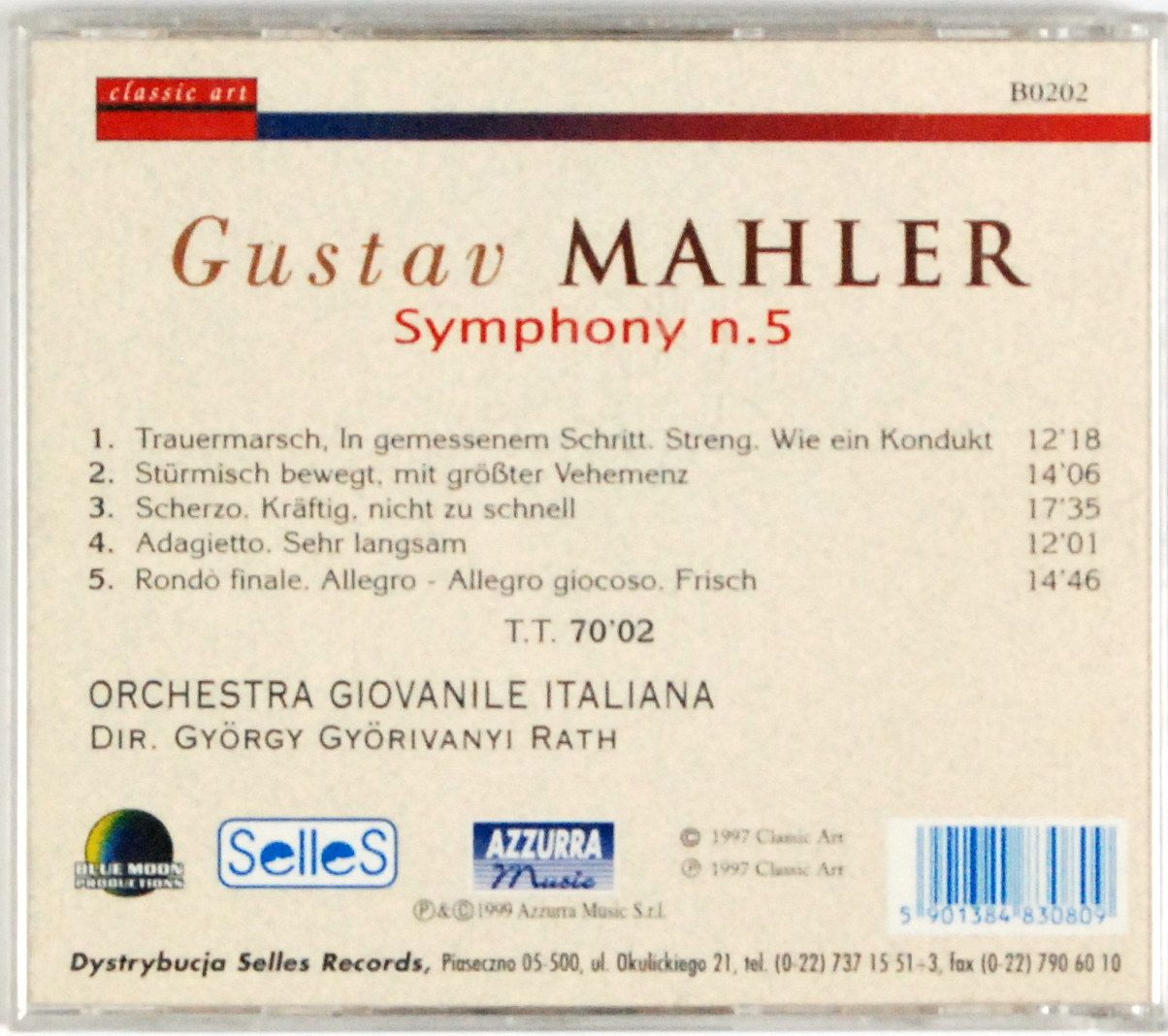 (CD) Gustaw Mahler - Symphony n. 5