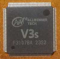 Процесор Allwinner V3s (ARM Cortex-A7 + DDR2 64MB)