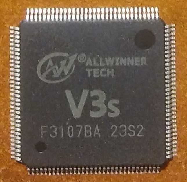 Процесор Allwinner V3s (ARM Cortex-A7 + DDR2 64MB)