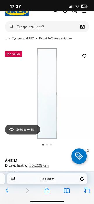 Pax Ikea drzwi lustrzane