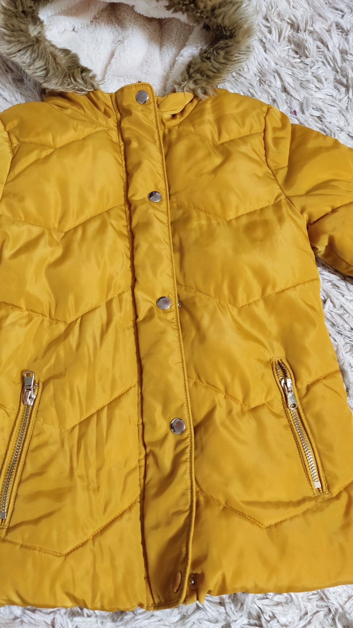 Parka Kurtka zimowa na misiu F&F r. 110/116