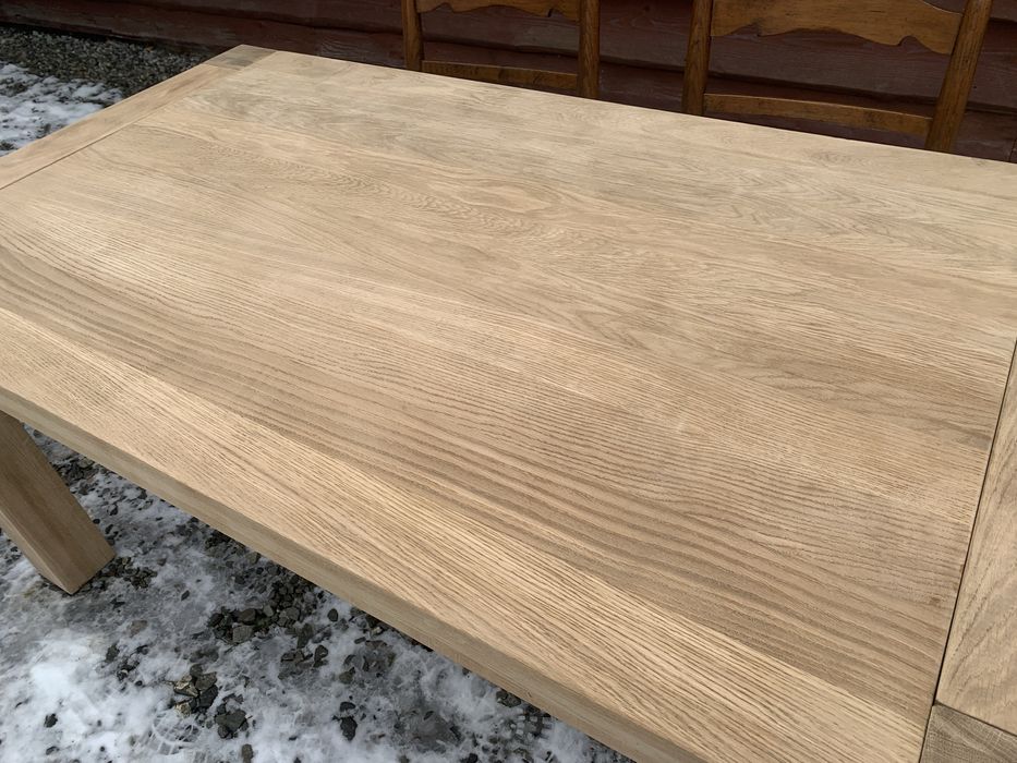 Stół dębowy oczyszczony prosty 160 cm