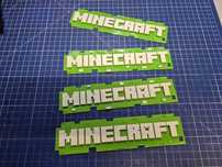 Logo MINECRAFT Druk 3D Gadżet dla fana gier