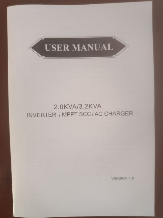 Гібридний Сонячний Інвертор 24В 3000вт, 2.0KVA/3.2KVA
INVERTER / MPPT