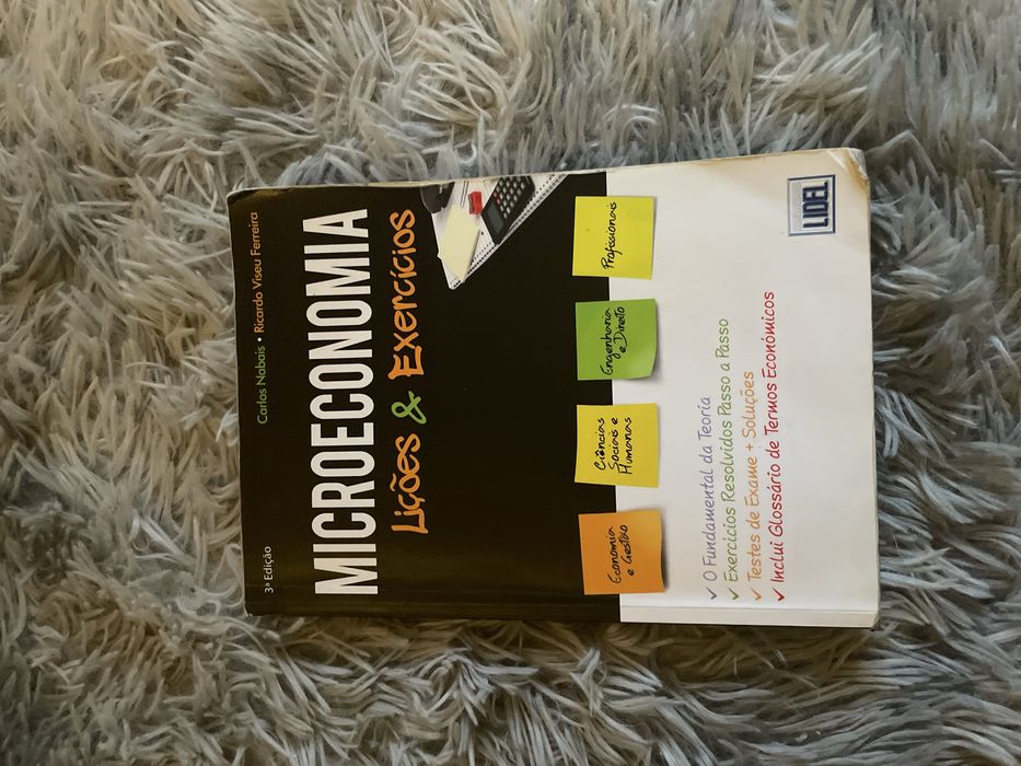 Livro microeconomia e macroeconomia Carlos Nabais e Ricardo Ferreira