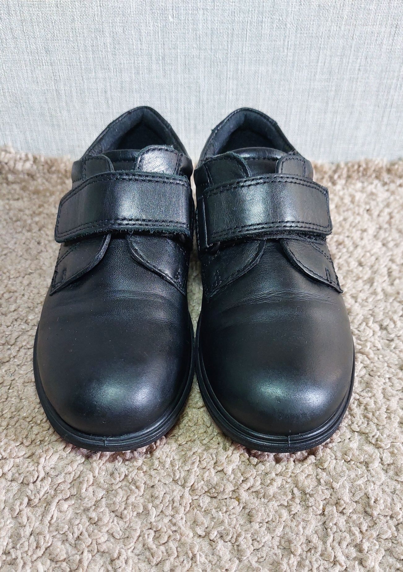Кожаные детские туфли на мальчика ECCO Cohen. 28 р., стелька 17,5 см.