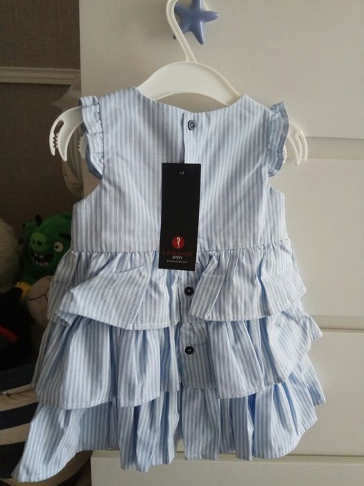 Vestido riscas azul LANIDOR -  novo