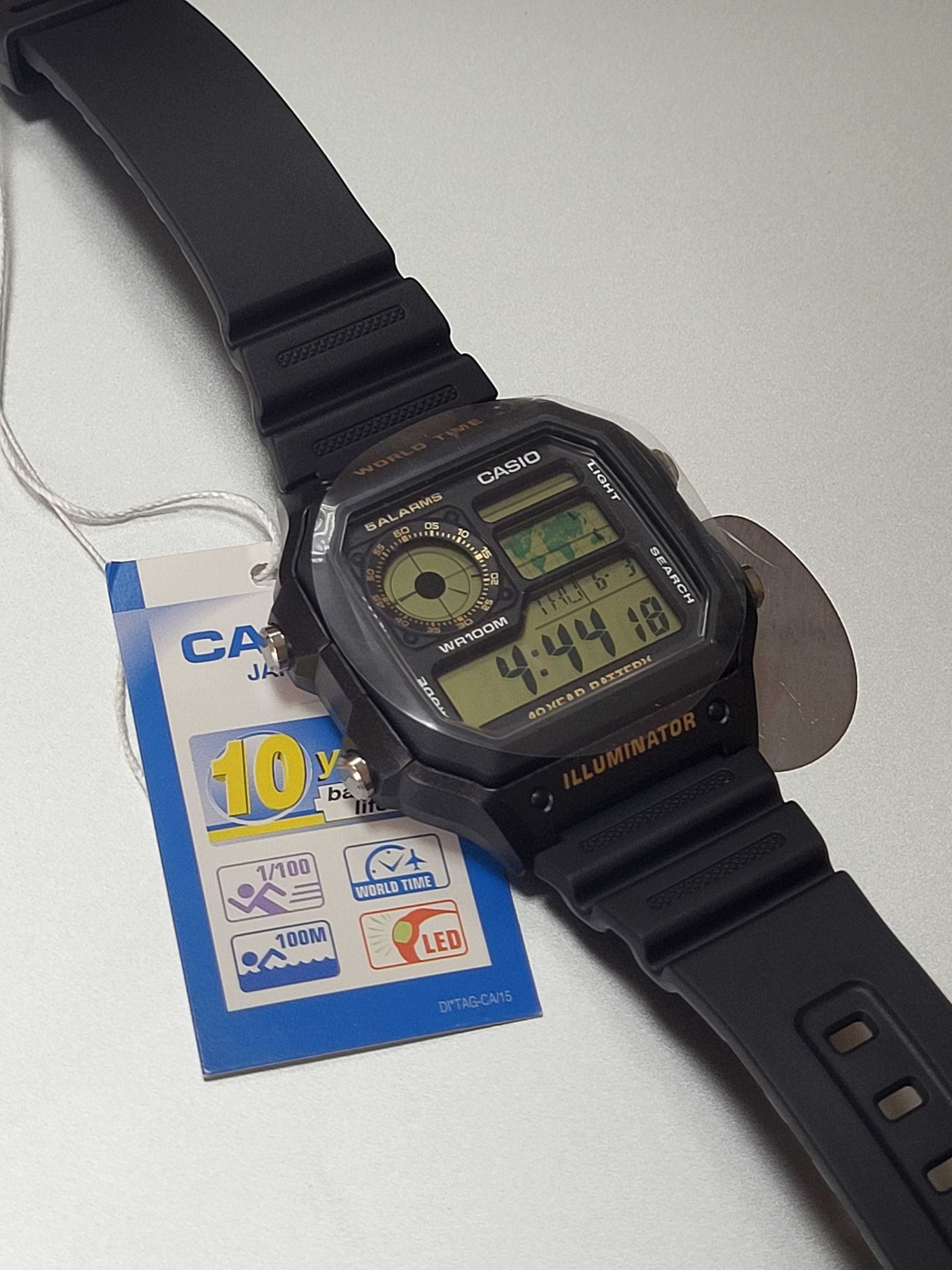 НОВИЙ наручний годинник CASIO AE-1200WH касио часи skmei montana часы