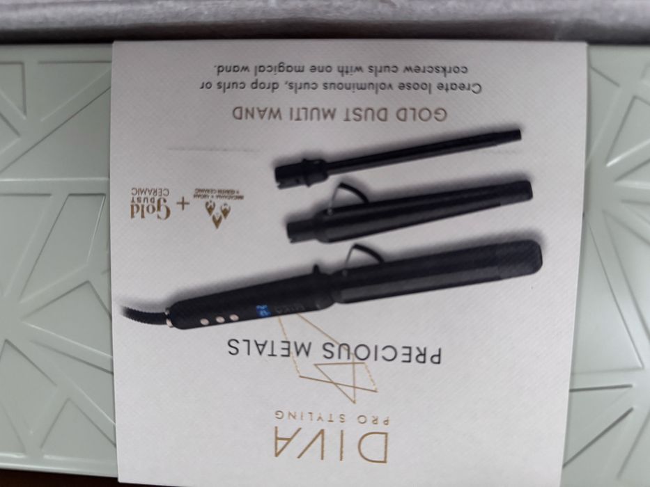 Diva Gold Dust Multi Wand 3w1 lokówka z drobinkami złota