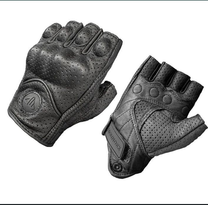 Мотоперчаткі шкіряні, різні розміри.